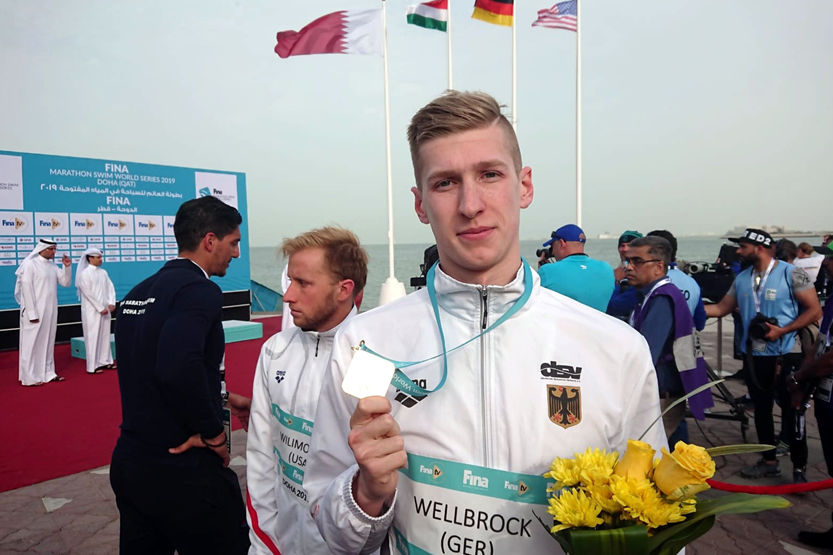 Sieg beim Weltcup-Auftakt für Florian Wellbrock [Foto: Bernd Berkhahn]